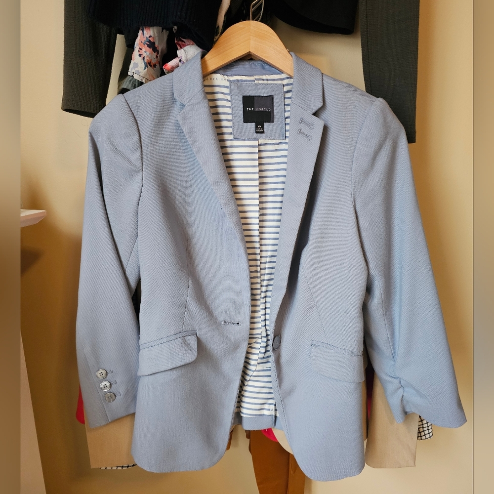 The Limited Women's Soft Blue Blazer XS